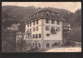 #Institut Bitterlin Bex VD , gel. 1913 Bex Aushilfstempel !!