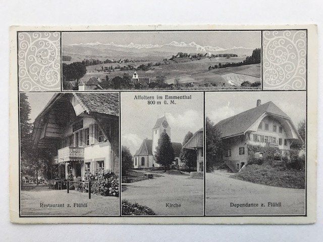 Cartoline postali: Affoltern i/E, von 1922 – Usato da Niederscherli venduto da Lucia16