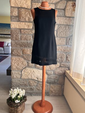 Raffiniertes schwarzes Cocktailkleid  Gr. 34-36