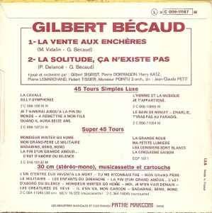 Dischi in vinile: GILBERT BECAUD (Single, 7") La vente aux enchères... – Usato da Zürich venduto da Tarafo5 1