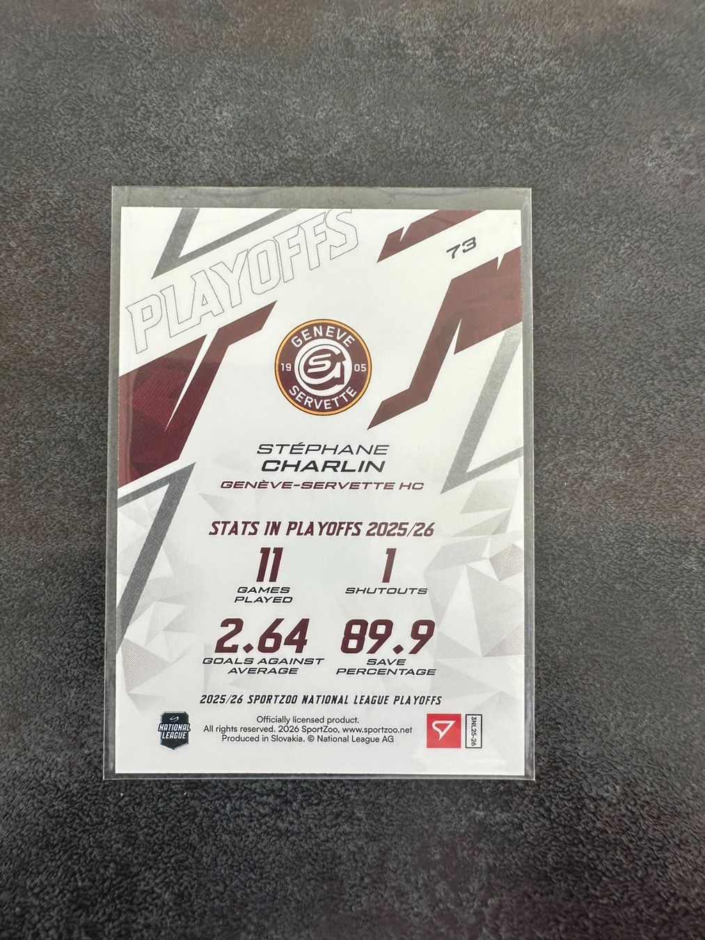 Sportzoo Carte collezionabili: Sportzoo GSHC Stephane Charlin Base 5/30 – Nuovo (secondo la descrizione) da Marsens venduto da Yoyokix 1