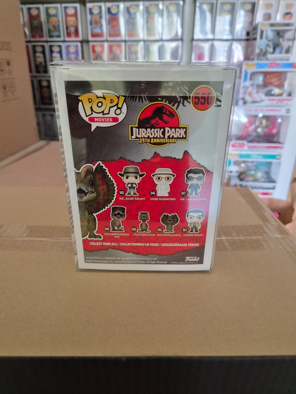 Funko Statuette: Funko Pop Jurassic Park Dilophosaurus #550 CHASE – Nuovo e nell'imballaggio originale da Sisseln AG venduto da schenk-figuren 2