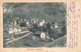 Campo Blenio TI – Campo Blenio cartolina color seppia