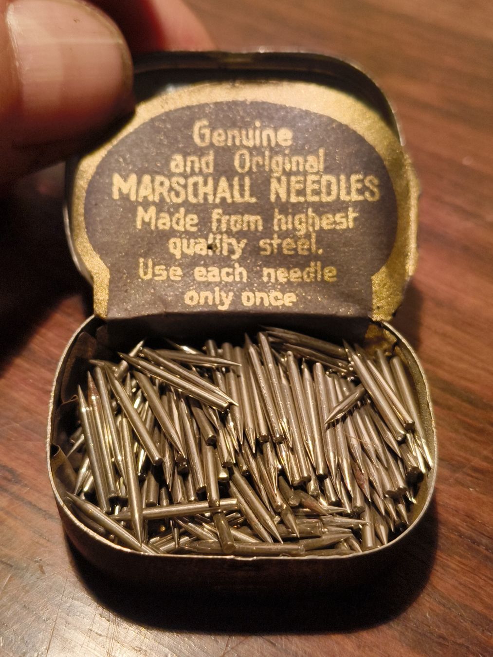 Plattenspieler: Blechdose Finest Marschall Needles wie His Master's Voice – Neu (gemäss Beschreibung) aus stettlen von VintageBern_ch 6