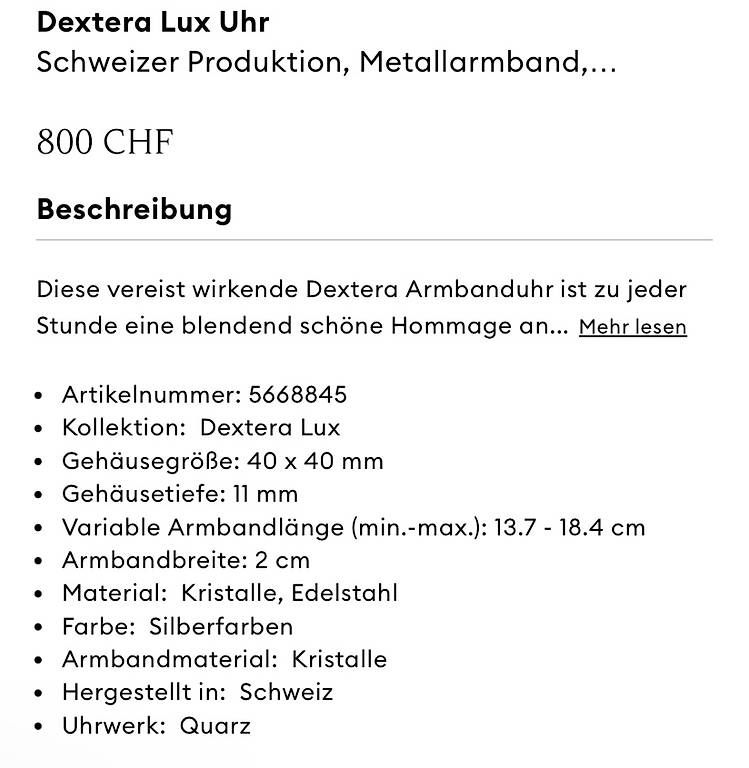 Uhren: Swarovski Dextera Lux Uhr – Gebraucht aus St. Antoni von Jane_Jen 3