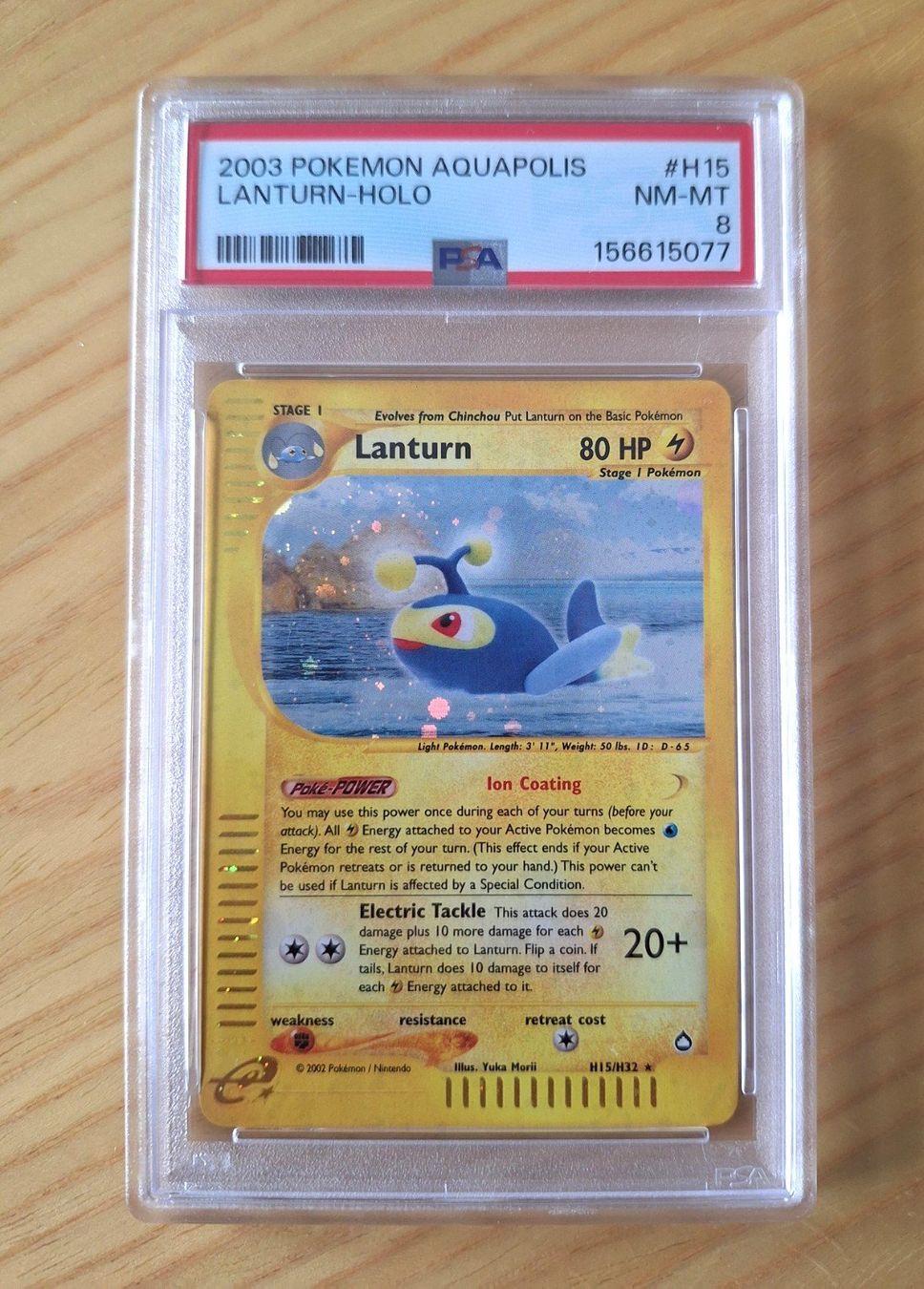 Pokémon Sammelbilder & Trading cards: Lanturn #H15 Pokemon Aquapolis PSA 8 – Gebraucht aus Sugiez von eLCangri90