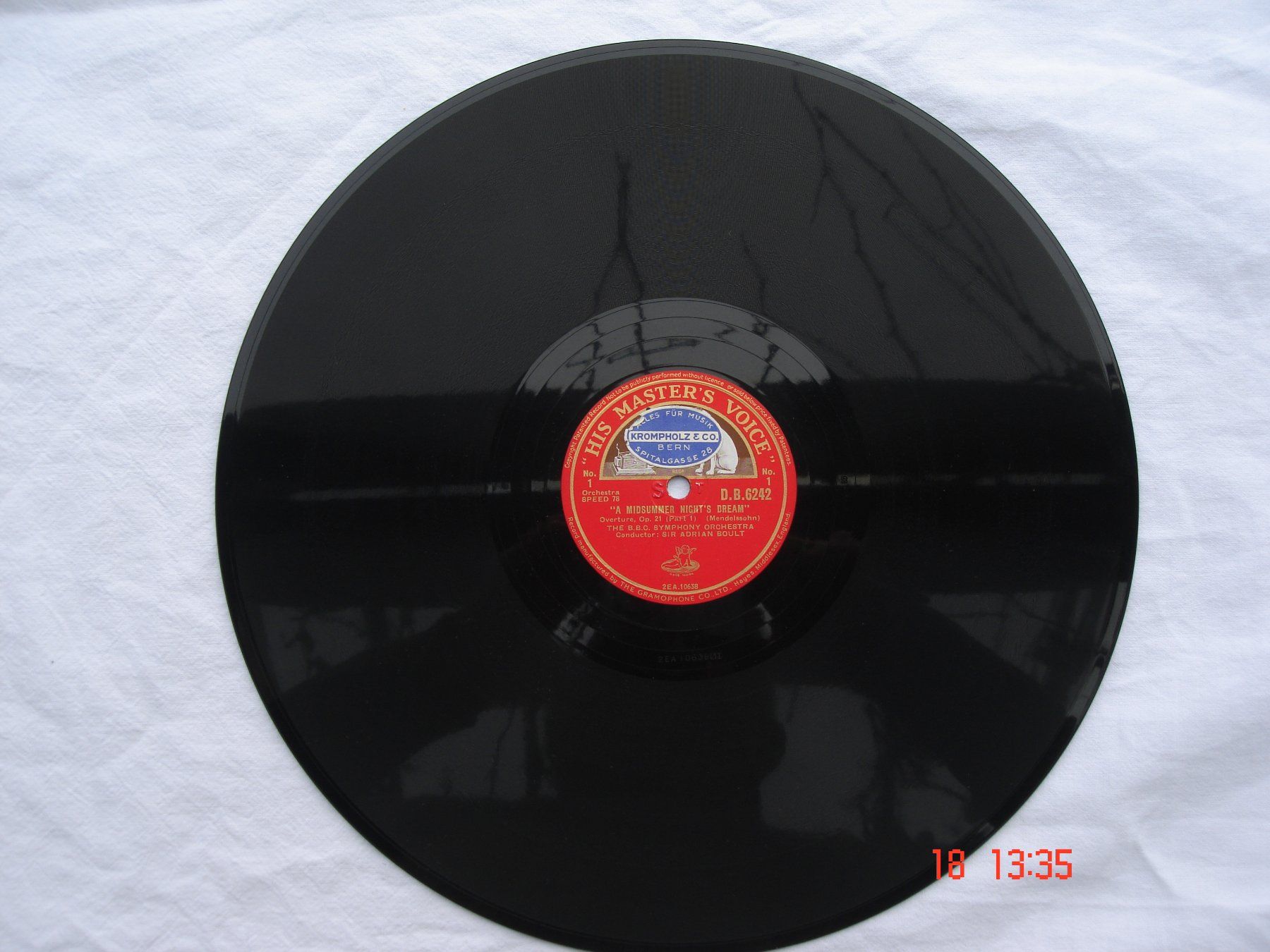 Dischi in vinile: Schellackplatten Mendelssohn. Ein Sommernachtstraum – Usato da Aeschi SO venduto da abi1951 1