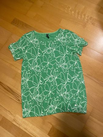 Multiblu T-Shirt, Gr. 36, Grün mit Schmetterling