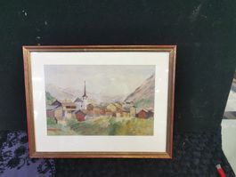 AQUARELLE SIGNÉE BOREL ET DATÉE 49