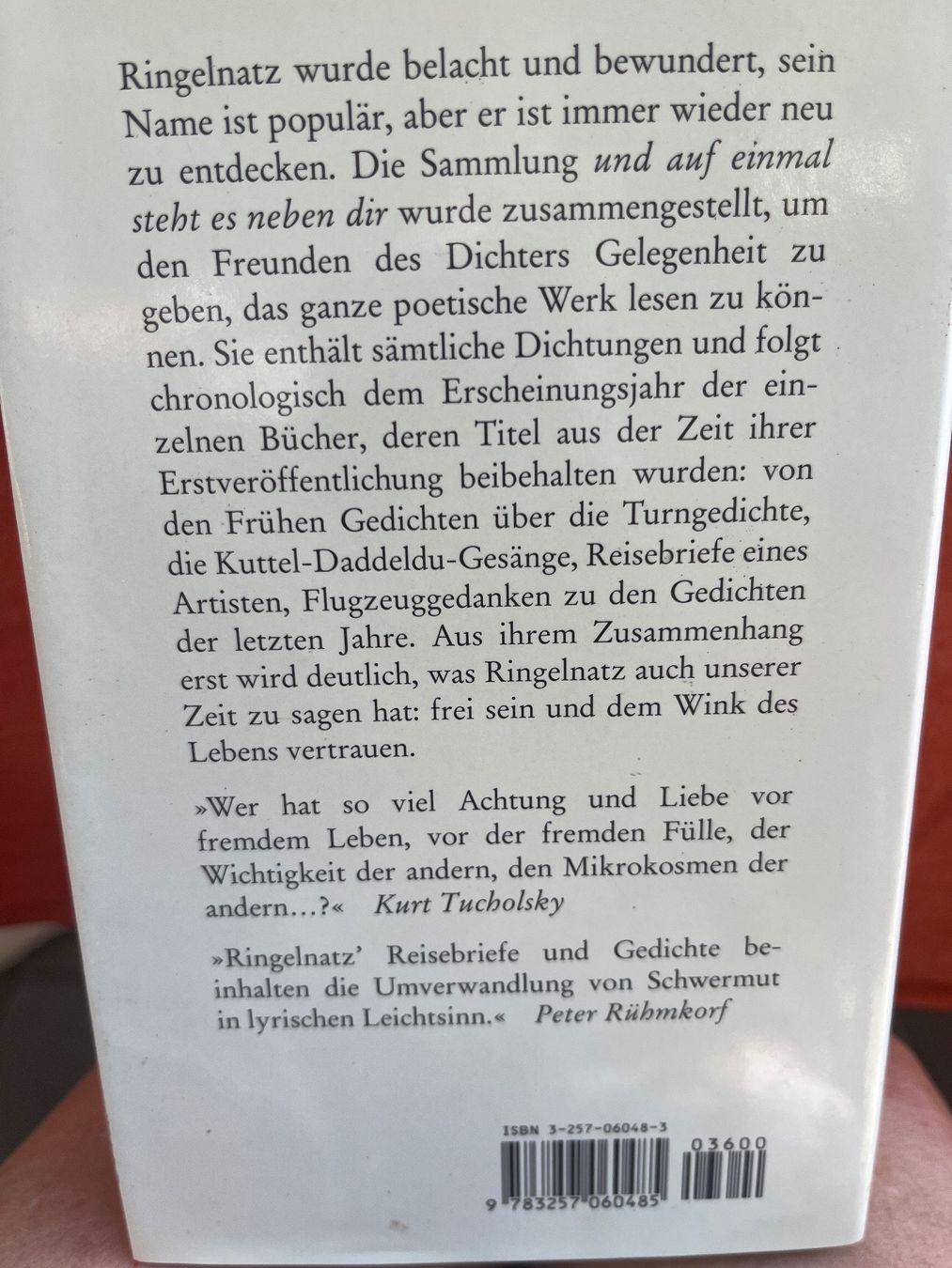 Bücher: Ringelnatz: und auf einmal steht es neben dir Diogenes – Gebraucht aus Ettingen von bri_6bhw 1