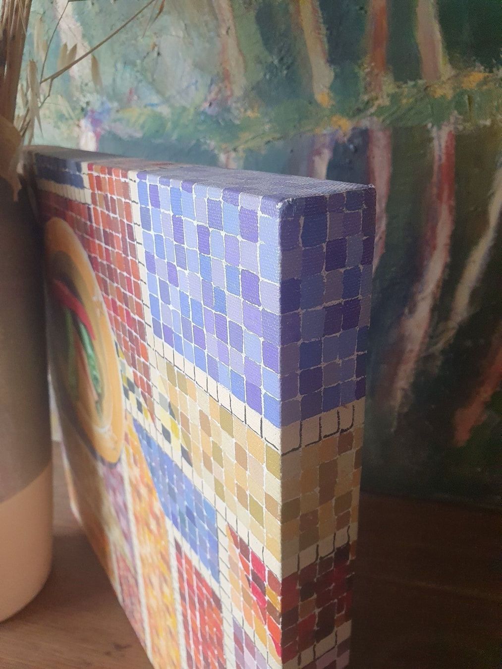 Dipinti: tableau Huile sur toile PIMENTS – Nuovo e nell'imballaggio originale da Thônex venduto da lacomtessedesfees 2