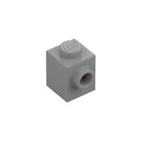 LEGO Hellgrauer Stein 1x1 mit Noppe auf einer Seite (87087)