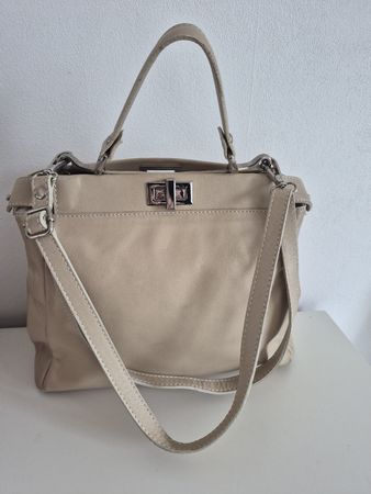 Sac à main beige 