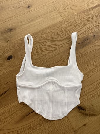 Corsett Top Weiss Damen Grösse M