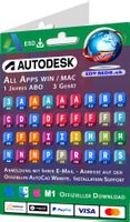 Autodesk All APPS ABO 1 Jahr 1 PC Online 3 PC Installationen