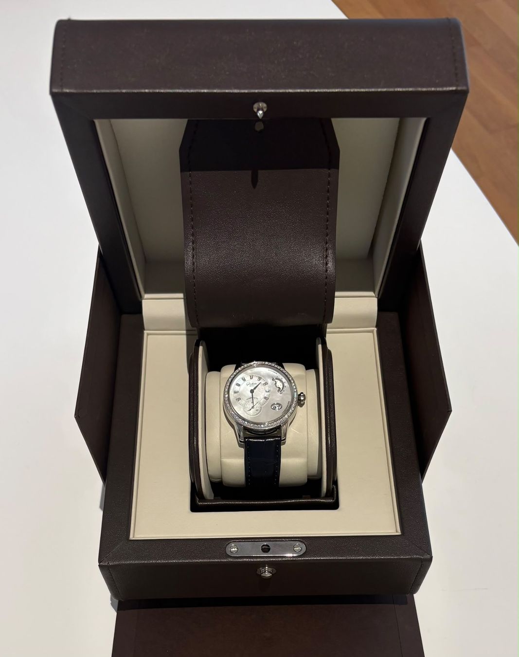 Glashütte Orologi: GLASHÜTTE UHR PANOMATIC LUNA MIT DIAMANTEN – Nuovo (secondo la descrizione) da Schwyz venduto da bofb 4