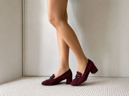 Maripé Pumps Gr. 37 – Bordeaux Veloursleder