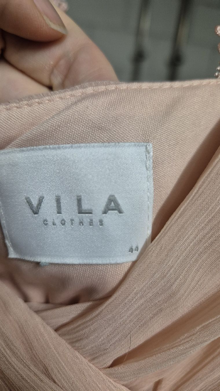 Vila Vestiti: Kleid VILA Grösse 44 rosa Spitze Abendkleid – Usato da Bremgarten AG venduto da SG2289 1