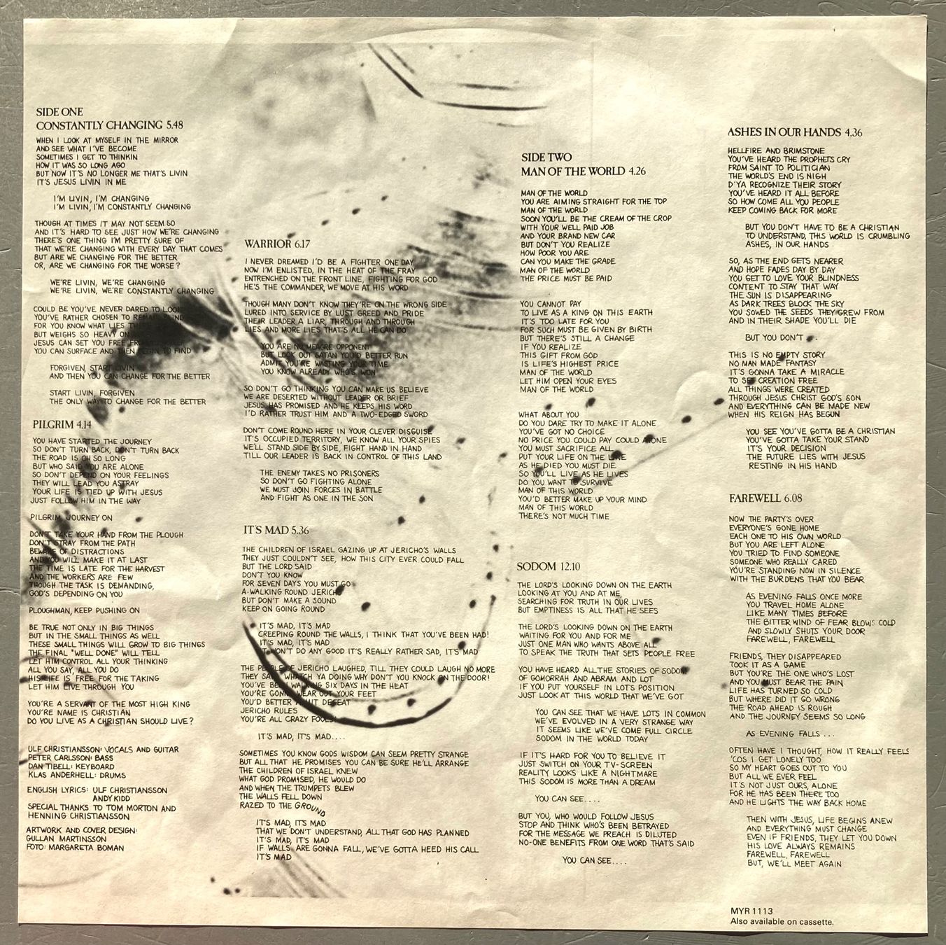 Dischi in vinile: JERUSALEM - WARRIOR – Usato da Poliez-Pittet venduto da Newtown-Records 2