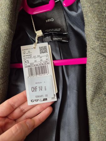 Mango coat, new, Italian wool