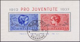 1937, J83I+J84I (PJ-Block) +ET-O von BERN, LUXUS! 100.-+