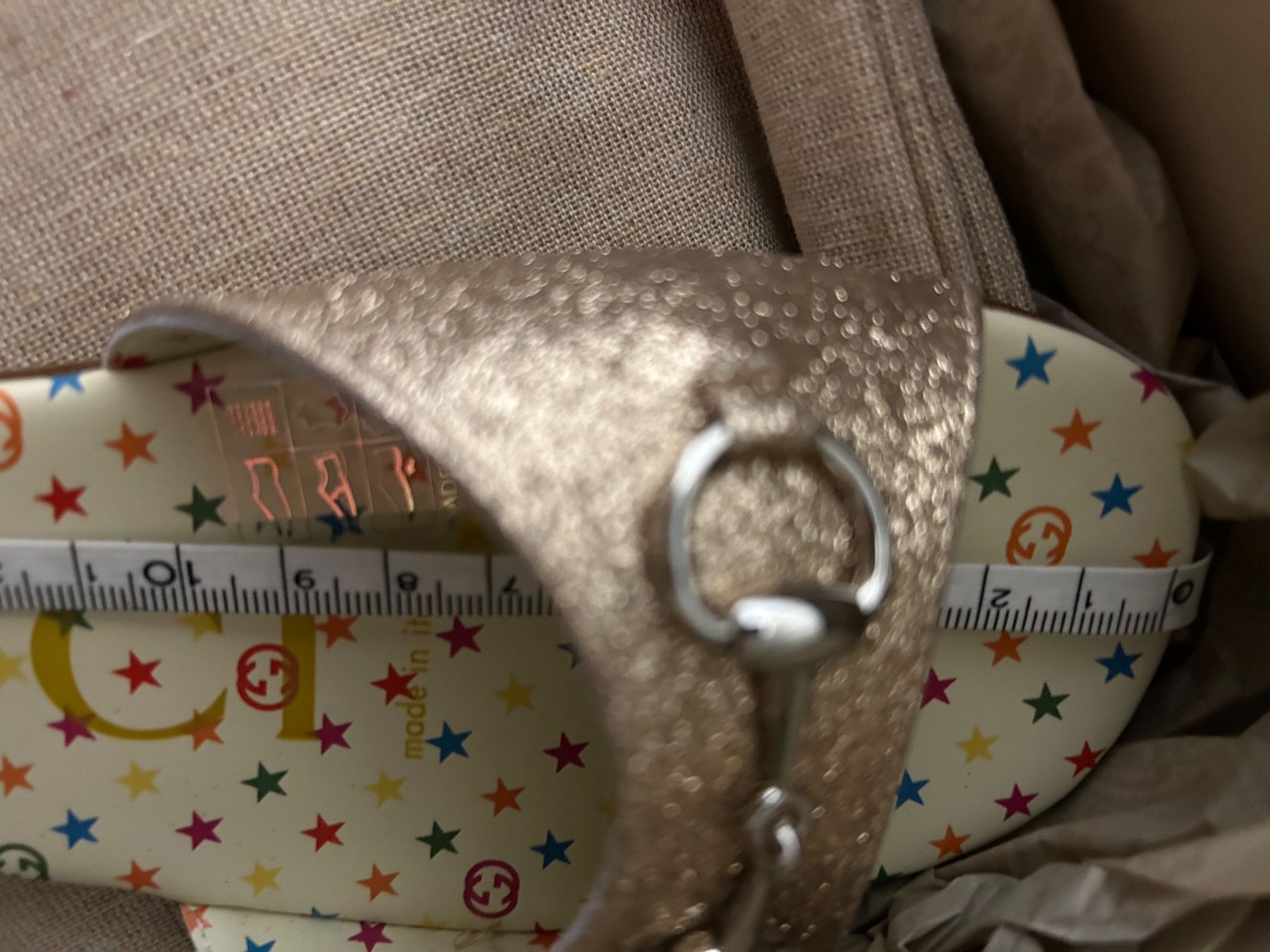 Gucci Damenschuhe: New Gucci original Glitter Sandals – Neu und originalverpackt aus Zürich von sel_tvq7 6