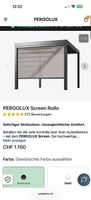 PERGOLUX Screen Rollo 3m neu