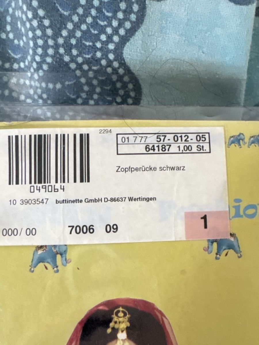 Parrucche: Zoptperücke schwarz – Nuovo e nell'imballaggio originale da Richigen venduto da fidalgo77 1