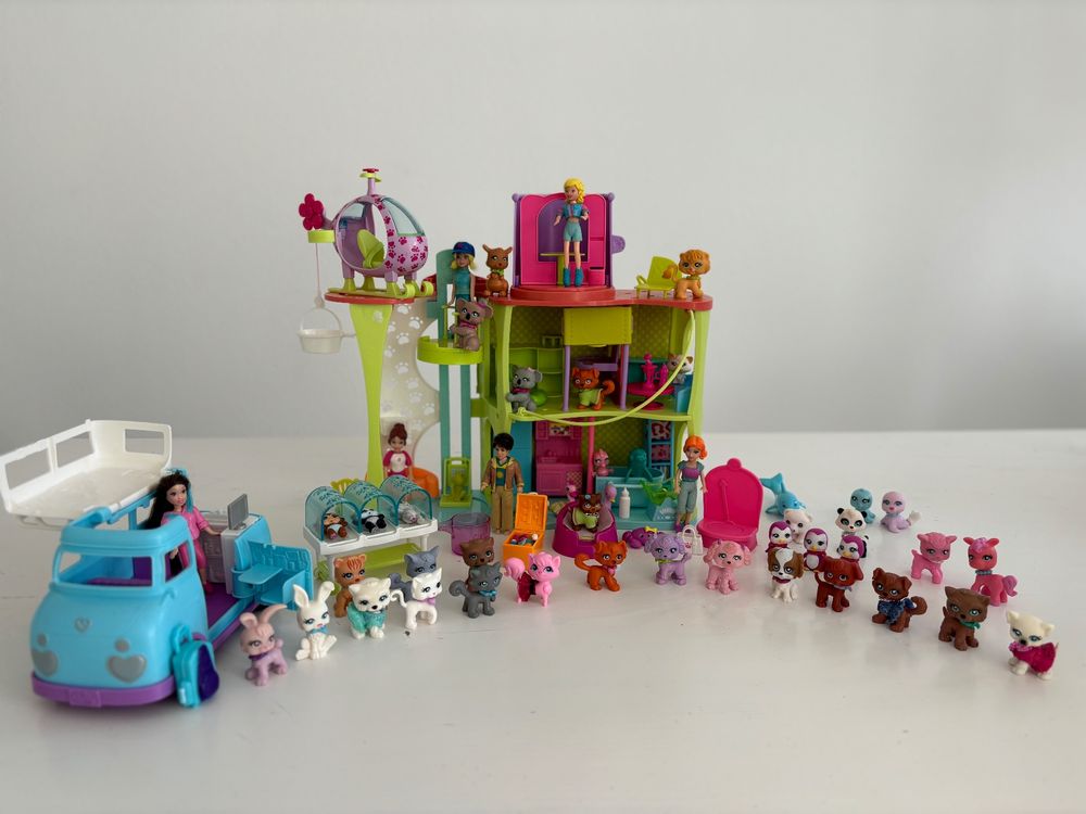 Polly Pocket Set: Tiere / Tierrettung / Tierarzt / (Gebraucht) in für Bildidee 