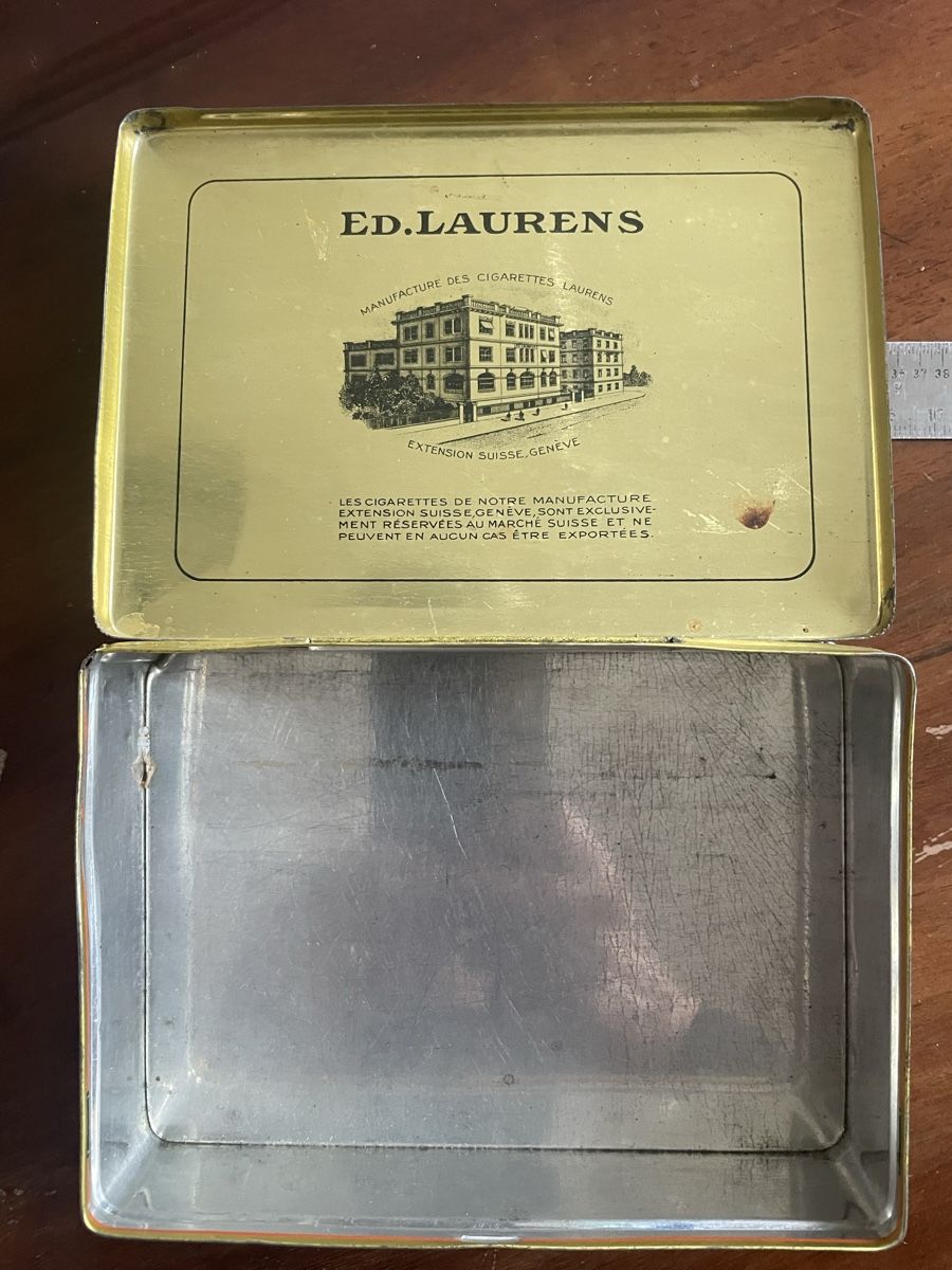 Sigari: Vintage Ed. Laurens Zigarren Blechdose Schweiz – Usato da Zürich venduto da mimikiki100 2