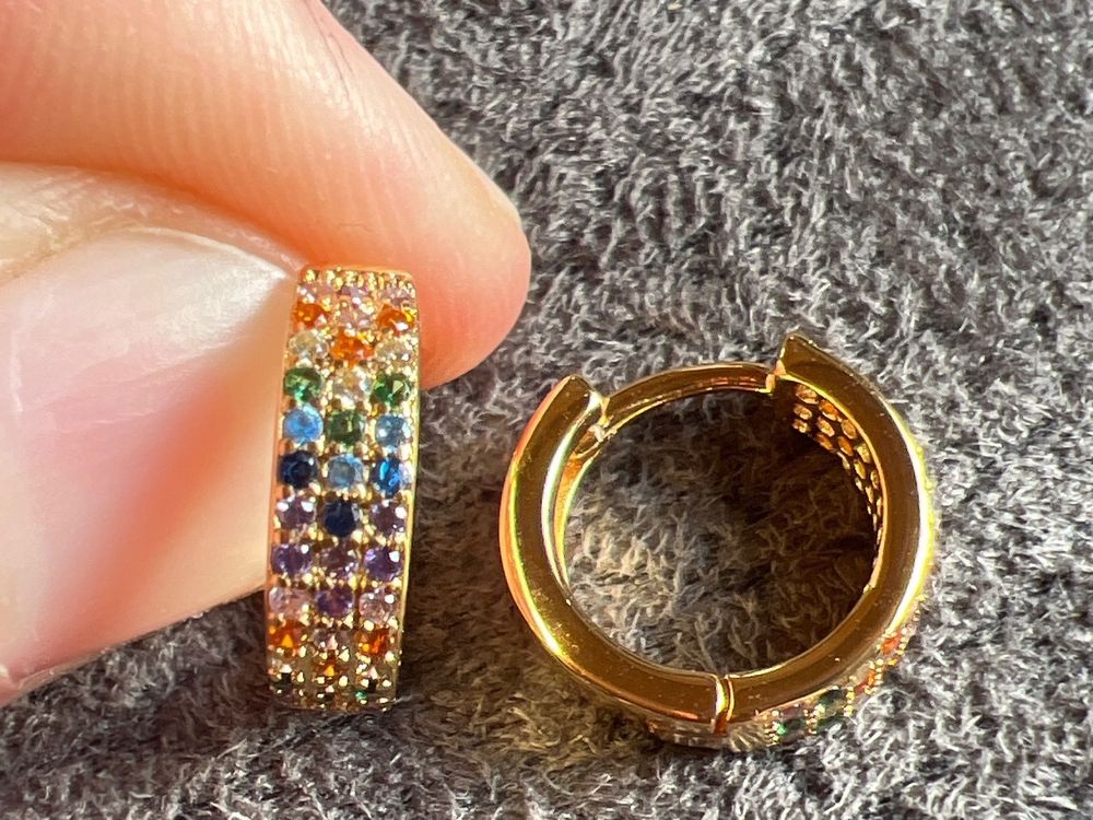 Creolen 1,6 Cm Gold 333 - Süss - Diamantschliff + Teilmattiert - 79,99 EUR