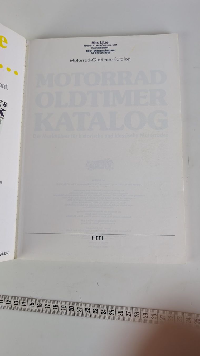 Riviste & Magazine: Motorrad Oldtimer Katalog Stefan Knittel -Deutsch, Top – Usato da Zürich venduto da axolottchen 3