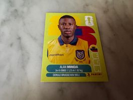 Panini Fussball WM 2026 Sticker Alan Minda Panini ECU 18