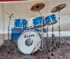Tama Imperialstar Schlagzeug, blau, komplett, Top Zustand!