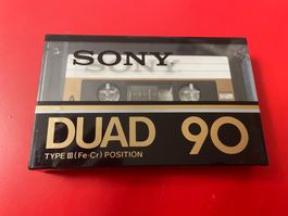 SONY DUAD 90 Fe-Chrom seltenes Audio-Tape im Originalzustand