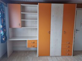 Jugendzimmer CARO (Hubacher); Schrank, Schreibtisch, Regal