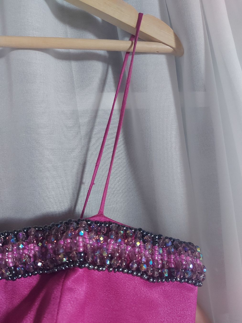 Top: Bustier vintage satiné - Taille M – Usato da Lausanne venduto da Super-cerise 2