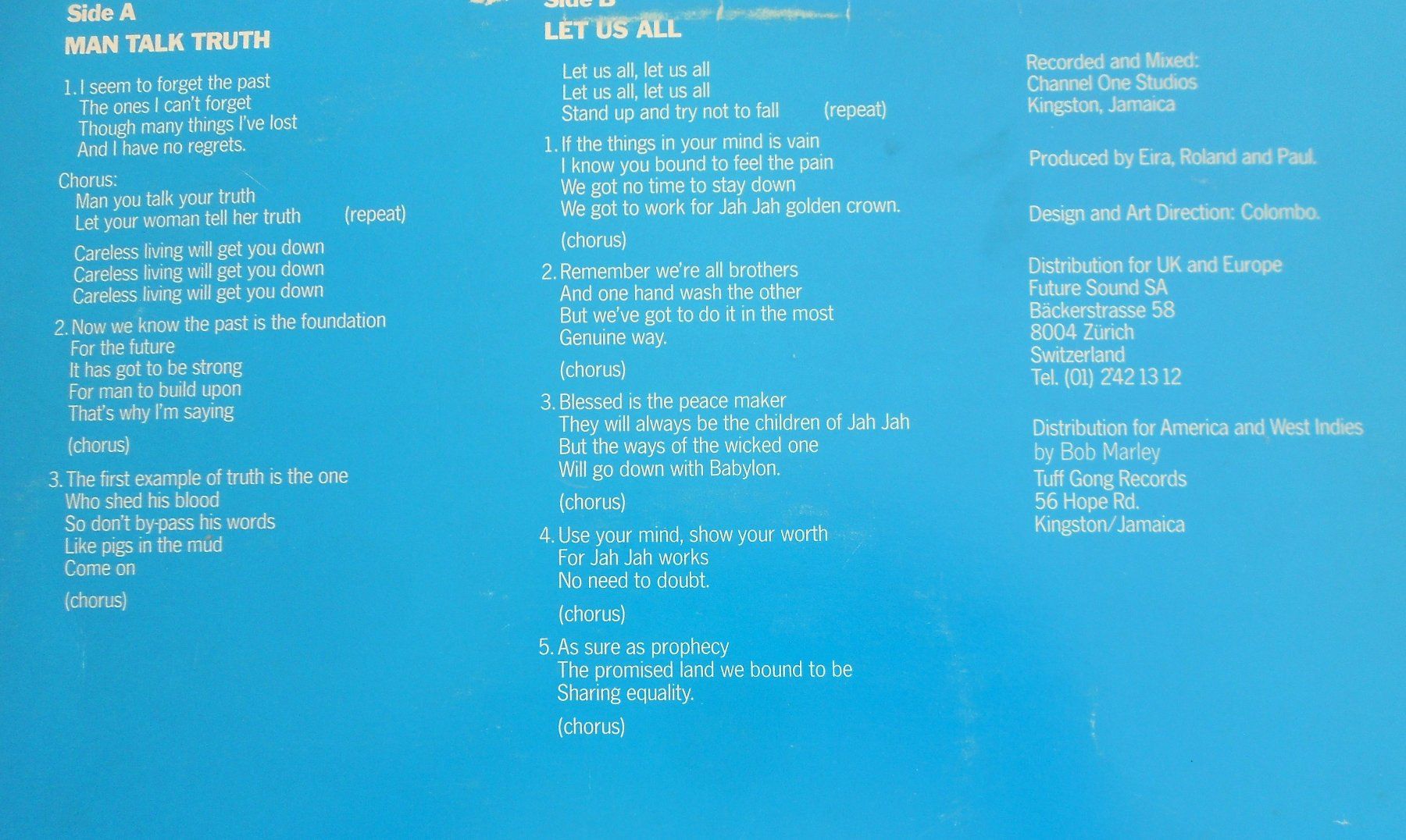 Dischi in vinile: KNOWLEDGE - Top Reggae - Maxi Single 1979 - Zürcher Label – Usato da Dübendorf venduto da ArtExpression 1