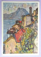 Gandria, gruppo di Casa, F. Meijer, pittore