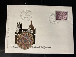 Schweiz 1975 Stempel+Marke+Cachet 700 J Kathedrale Lausanne