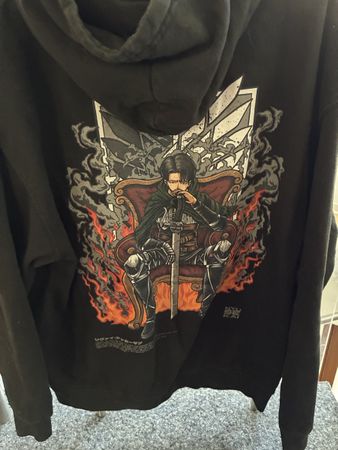 Kapuzenpullover m schwarz Grösse L