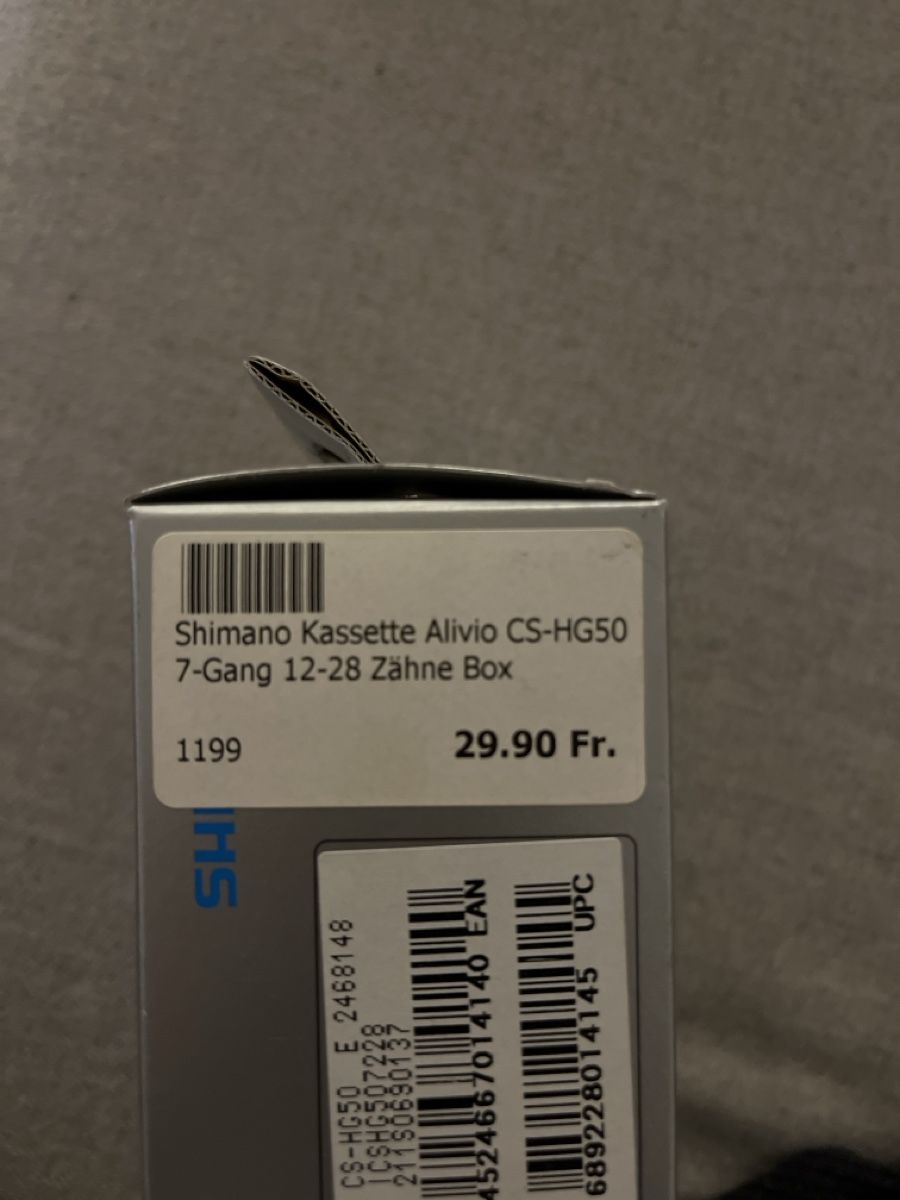 Shimano Pezzi di ricambio: Shimano CS-HG50 7-Speed Hyperglide Cassette Sprocket – Nuovo e nell'imballaggio originale da Zürich venduto da ame_c9fq 1