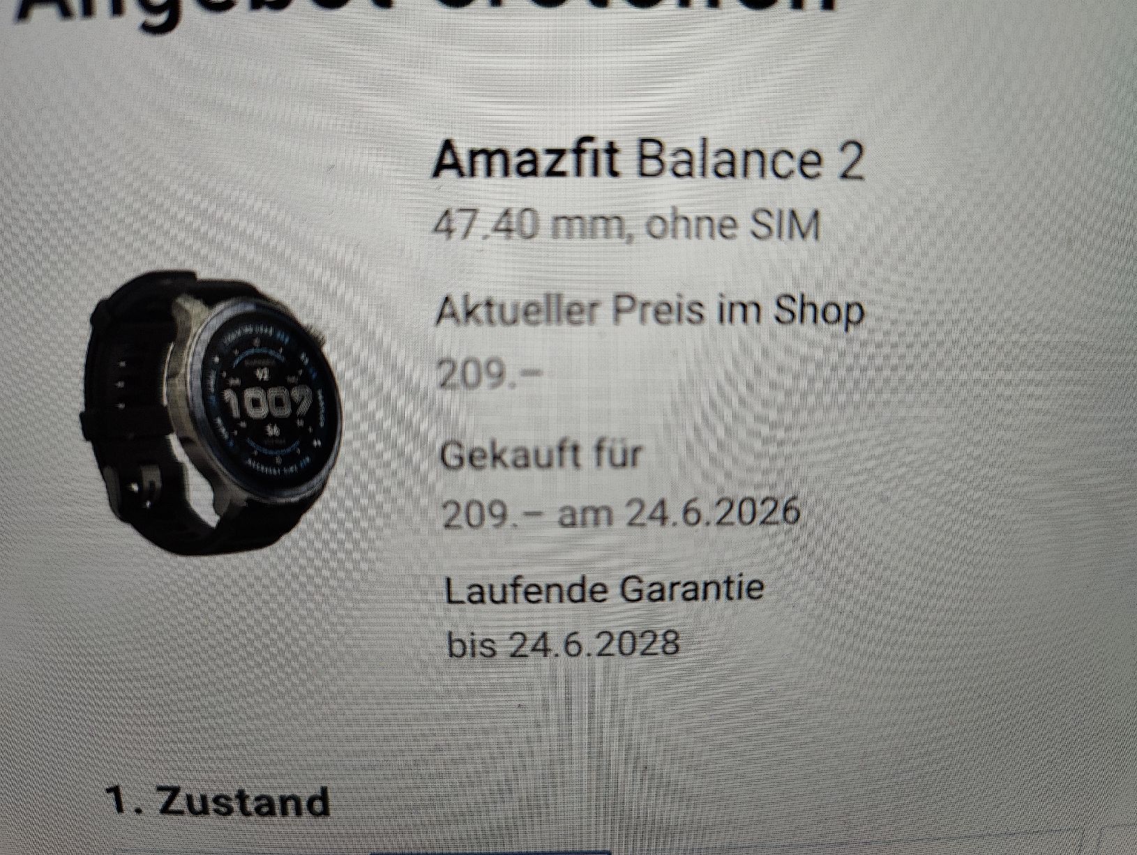 Amazfit Smartwatch: Amazfit Balance 2 Smartwatch – Nuovo (secondo la descrizione) da Zug venduto da Vikubu007 4