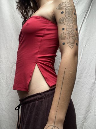 Rotes Tube Top