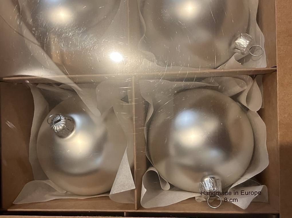 Tutte le decorazioni: Weisse Weihnachtskugel/Christbaumschmuck – Usato da Köniz venduto da mcp_l62p 1
