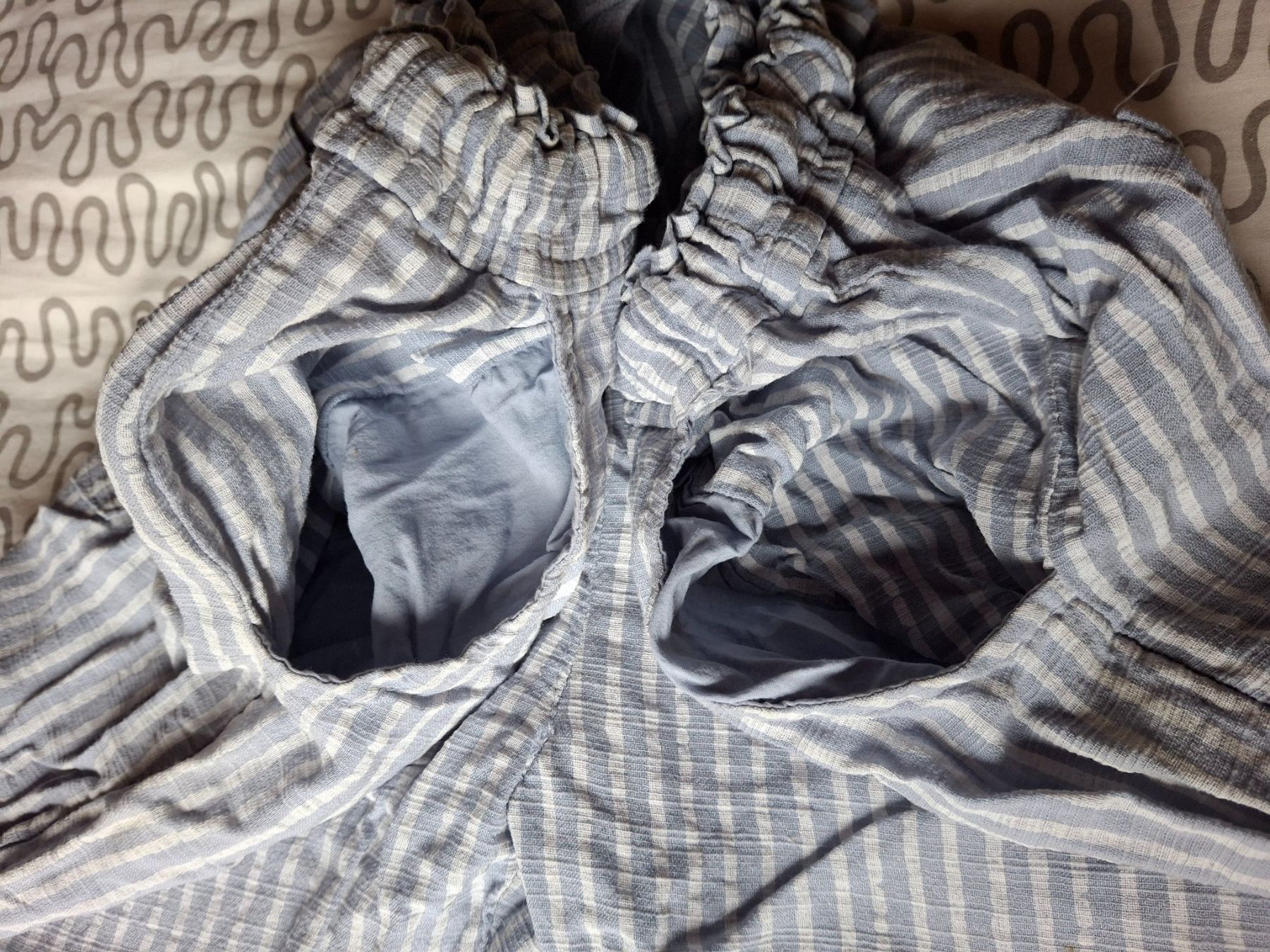 Hosen: Pantalon taille élastique S-M 80% coton- 20% lin – Gebraucht aus Villiers von san_jn5w 3