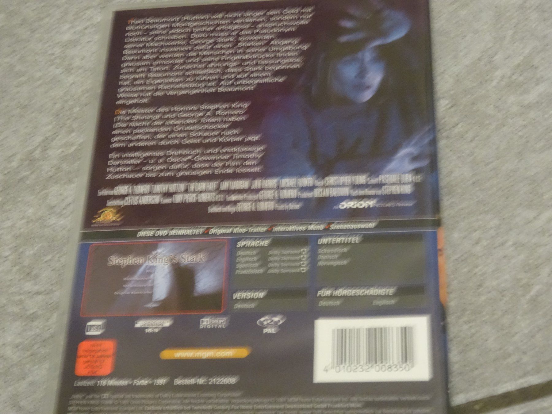 Tutti i DVDs: Stephen Kings STARK (Timothy Hutton) DVD Horror – Usato da Olten venduto da Disc-Verkauf 2