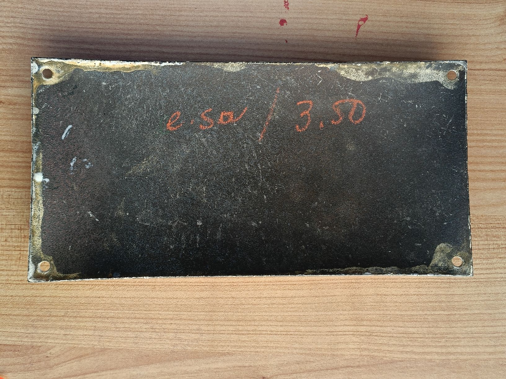Insegne: Emaille Schild / Telephone - gewölbte Form ca. 1920 – Usato da Brugg AG venduto da Ente015 3