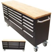 66061 - Werkstattwagen mobil XXL 15 Schubladen BLACK