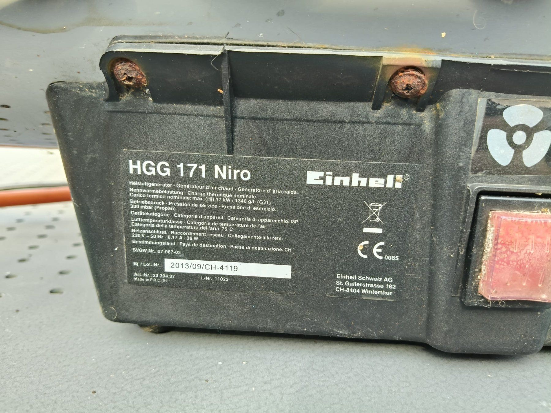 Einhell Radiatori: Gasheizgebläse Einhell; 1x gebraucht – Nuovo (secondo la descrizione) da Effretikon venduto da gilead04 2